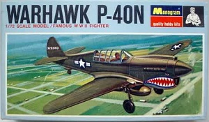 Monogram Mattel 1/72 P-40N Warhawk